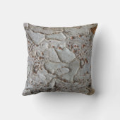 ウィルダネス白抽象芸術樹皮写真自然 クッション (裏面)