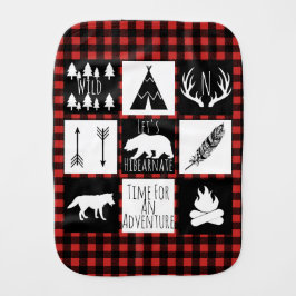 ウィルダネス素朴バッファローチェックプレイド&イニシャル バープクロス