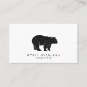 ウィルダネス自然主義ハイキングガイド 名刺 (正面)