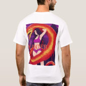 「ウィルダネス・ヴァンガードの男のTシャツで孤独を救え。 Tシャツ (裏面)