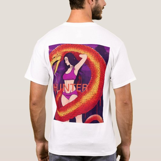 「ウィルダネス・ヴァンガードの男のTシャツで孤独を救え。 Tシャツ (裏面)