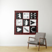 ウィルダネ素朴ス&アニマルバッファローチェックのプレイド タペストリー (インサイチュ(横))