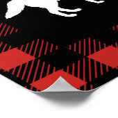 ウィルダネ素朴ス&アニマルバッファローチェックのプレイド ポスター (角)