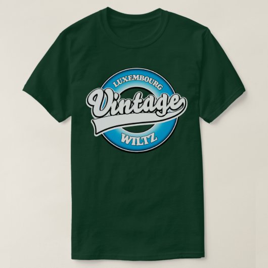 ウィルツルクセンブルクヴィンテージスタイル Tシャツ (デザイン正面)