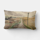 ウィルトシャーの風景(Eric Ravilious) ランバークッション (裏面)