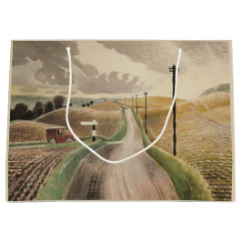 ウィルトシャーの風景(Eric Ravilious) ラージペーパーバッグ
