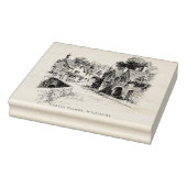 ウィルトシャーイングランドのキャッスルコムーブビレッジスケッチ ラバースタンプ (スタンプ)