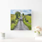 ウィルトシャーカントリーレーン スクエア壁時計 (ホーム)