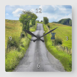 ウィルトシャーカントリーレーン スクエア壁時計