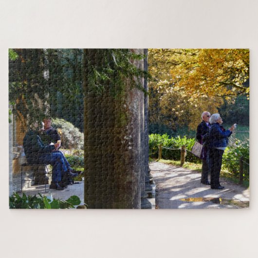 ウィルトシャー州ストールヘッド湖に入って ジグソーパズル (横)