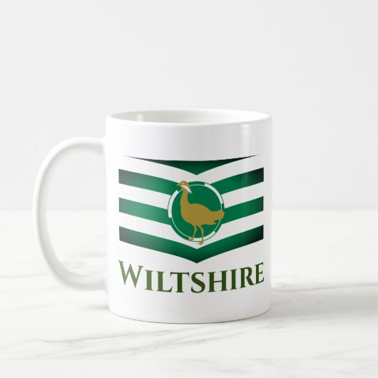 ウィルトシャー州旗 – イギリス コーヒーマグカップ (左)