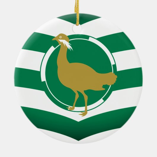 ウィルトシャー州旗 – イギリス セラミックオーナメント (裏面)