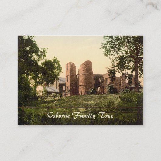 ウィルトンの城、ロスY字状回路、Herefordshire、イギリス 名刺 (正面)