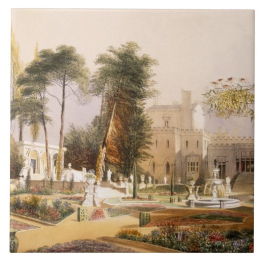 ウィルトンの座席の庭のParterreの タイル (正面)