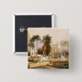 ウィルトンの座席の庭のParterreの 缶バッジ (正面&裏面)