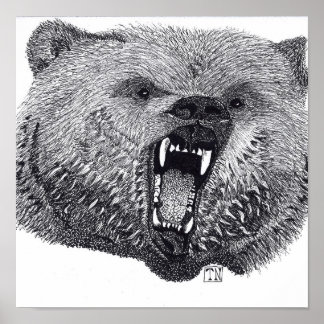 ウィルドの王、白熊のポスター。 ポスター