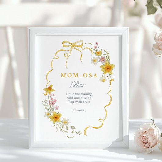 ウィルドフラワーママ – osaバーフローラボウベイビーシャワー ポスター