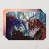 ウィルドベリー・ユニコーン 招待状 (正面/裏面)