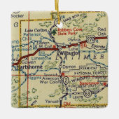 ウィルバートンOKヴィンテージマップ セラミックオーナメント (正面)