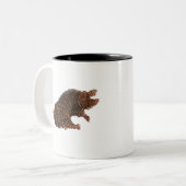 ウィルバー – 目の肥えた豚。 ツートーンマグカップ (正面左)