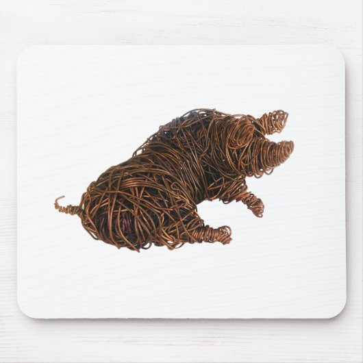 ウィルバー – 目の肥えた豚。 マウスパッド (正面)