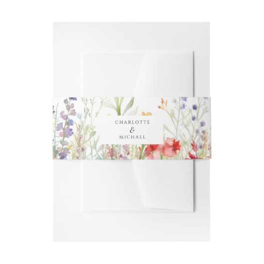 ウィルフラワーズ結婚式招待状ベリーバンド 招待状ベリーバンド (正面例)