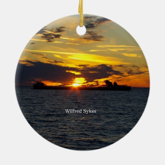 ウィルフレッドサイクス両面オーナメント セラミックオーナメント (裏面)