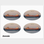 ウィルフレッド・サイクスのステッカー 楕円形シール (シート)