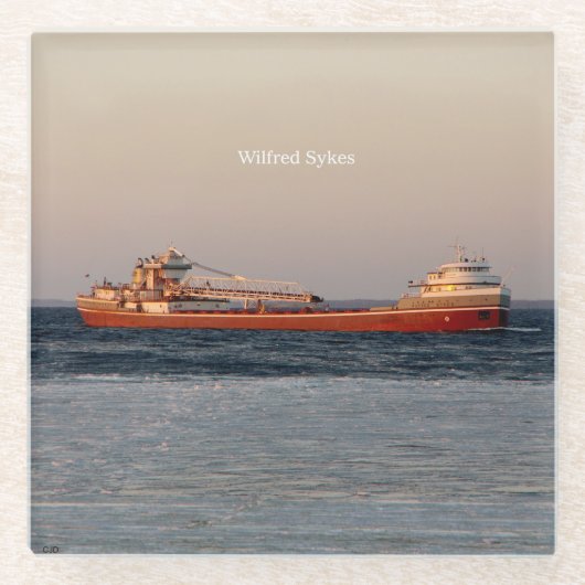 ウィルフレッド・サイクス・グラス・コースター ガラスコースター (正面)