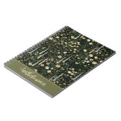 ウィルヘルミナダークデイジーフローラ ノートブック (左側)