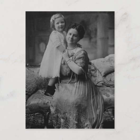 ウィルヘルミナ女王とジュリアナ・オブ・ザ・オランダ ポストカード (正面)