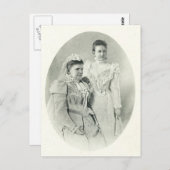 ウィルヘルミーナ女王&エマオランダ#002NL ポストカード (正面/裏面)