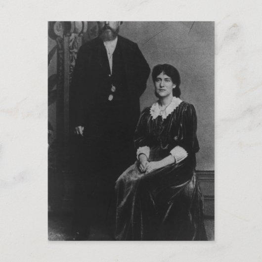 ウィルヘルムリーブクネヒトとエレノアヴェリング ポストカード (正面)