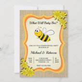ウィルベビービー |ハニービージェンダーのパーティー 招待状 (正面)