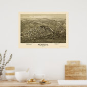 ウィルマーディング， PAパノラママップ – 1897 ポスター (キッチン)