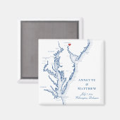 ウィルミントンデラウェア結婚式の引き出物 マグネット (正面/裏面)