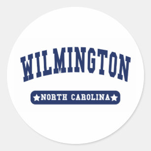 ウィルミントンノースカロライナ大学スタイルTシャツ ラウンドシール