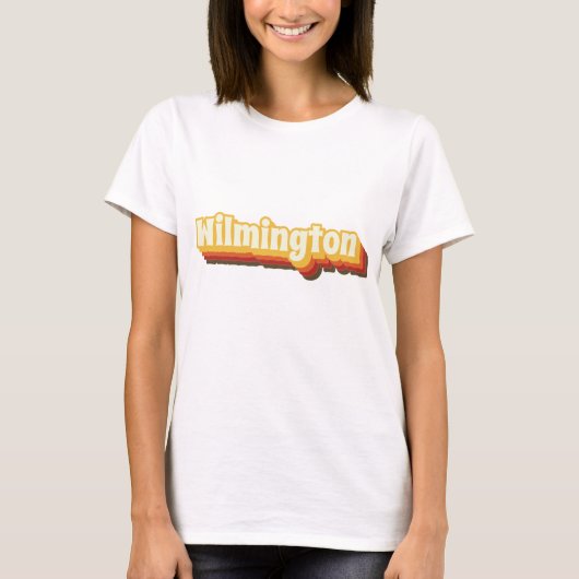 ウィルミントンレトロヴィンテージ文字 Tシャツ (正面)