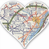 ウィルミントンヴィンテージマップ シール (正面)