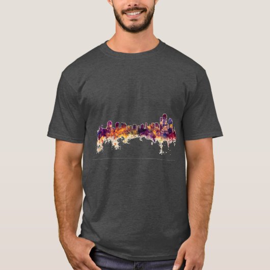 ウィルミントン デラウェア スカイライン オーバーサイズ Tシャツ (正面)