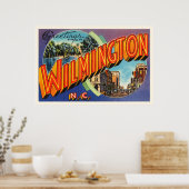 ウィルミントン#2ノースカロライナNCヴィンテージポストカード –  ポスター (キッチン)