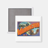 ウィルミントン#2ノースカロライナNCヴィンテージポストカード –  マグネット (正面/裏面)