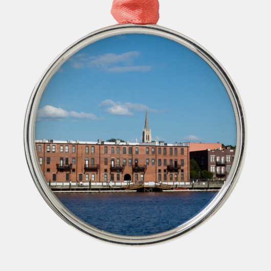 ウィルミントンNCの河岸地域 メタルオーナメント (正面)