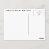 ウィルミントンNCグラフ航海のはがき ポストカード (裏面)