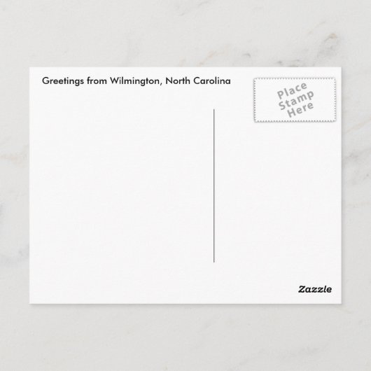 ウィルミントンNCグラフ航海のはがき ポストカード (裏面)