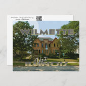 ウィルメット、イリノイを訪れる ポストカード (正面/裏面)