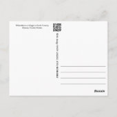 ウィルメット、イリノイを訪れる ポストカード (裏面)