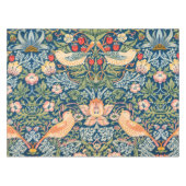 ウィルラムモリスのイチゴ泥棒、ヴィンテージ鳥 テーブルクロス (正面(横))