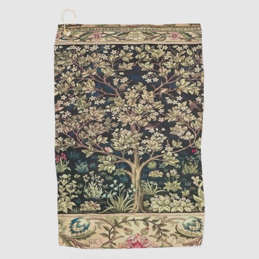 ウィルラムモリス美しいデザインと創造、ヴィント ゴルフタオル (正面)