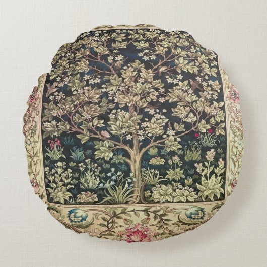 ウィルラムモリス美しいデザインと創造、ヴィント ラウンドクッション (正面)